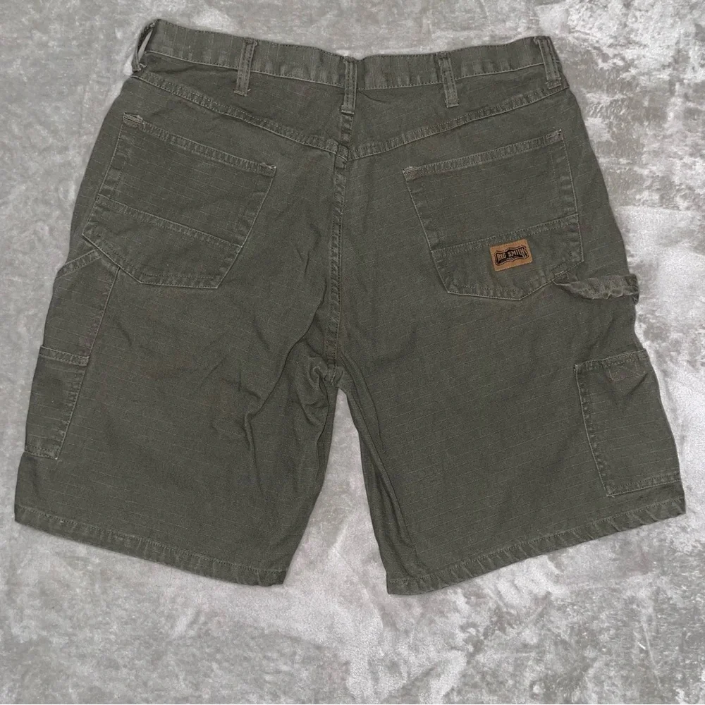Big Smith Men's Olive Green Cargo Shorts Size 36 Durable Rugged Outdoor Work